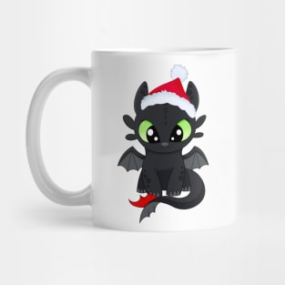 Santa Dragon Christmas, night fury, baby dragon toothless, how to train your dragon Mug